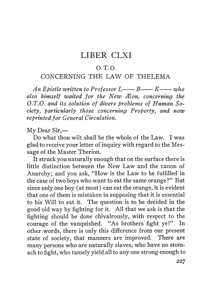 Original scan of The Equinox (Volume III, Number I), PDF page 241