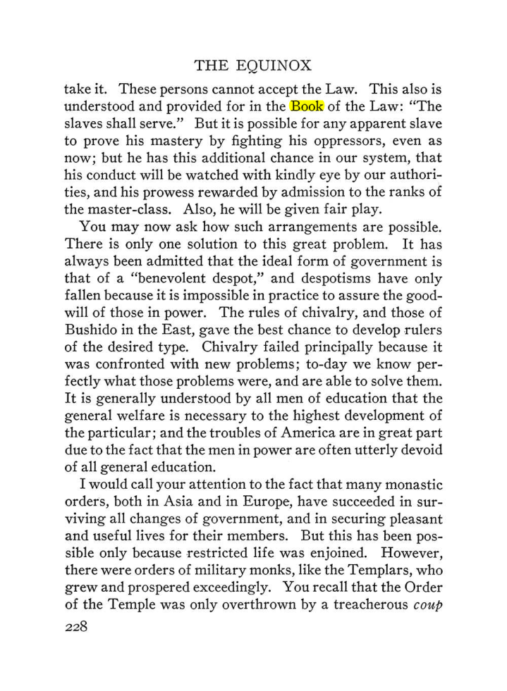 Original scan of The Equinox (Volume III, Number I), PDF page 242