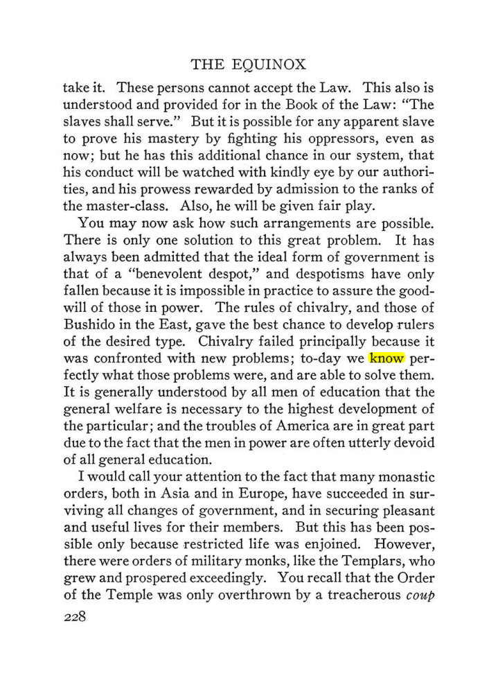 Original scan of The Equinox (Volume III, Number I), PDF page 242