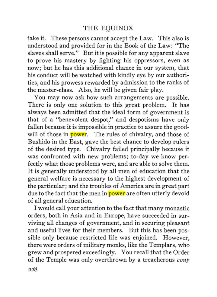 Original scan of The Equinox (Volume III, Number I), PDF page 242