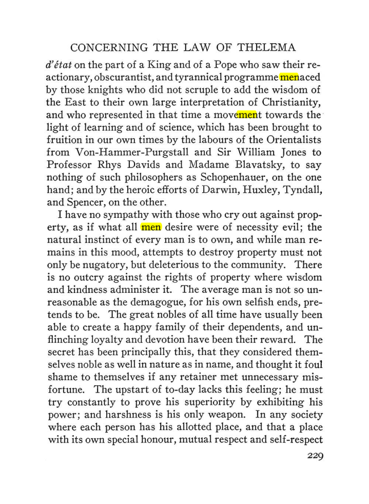 Original scan of The Equinox (Volume III, Number I), PDF page 243