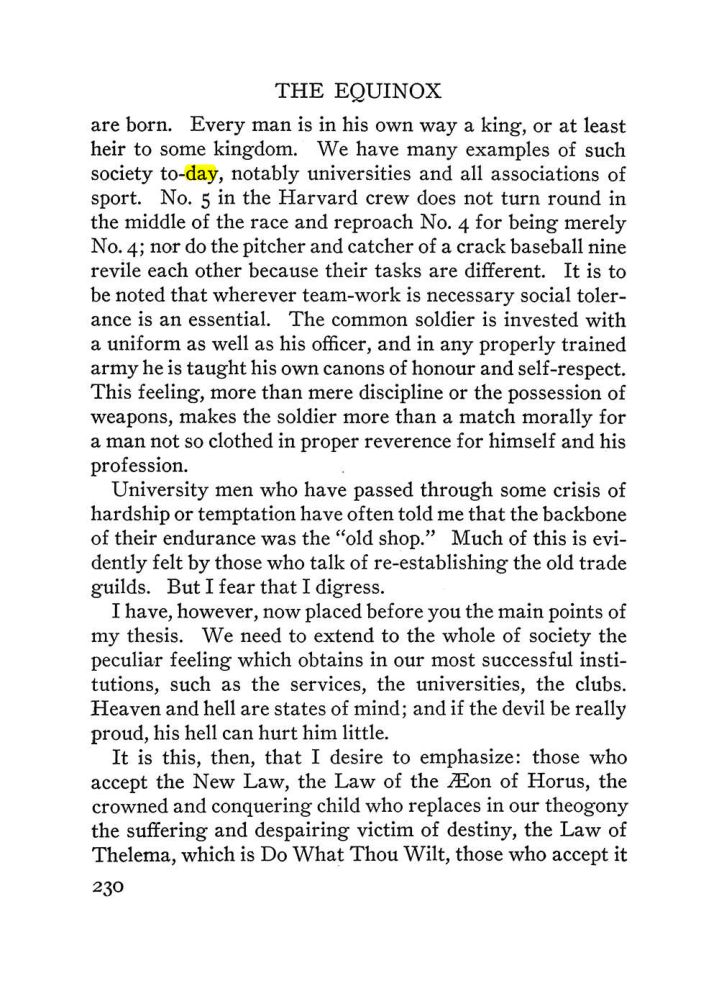 Original scan of The Equinox (Volume III, Number I), PDF page 244