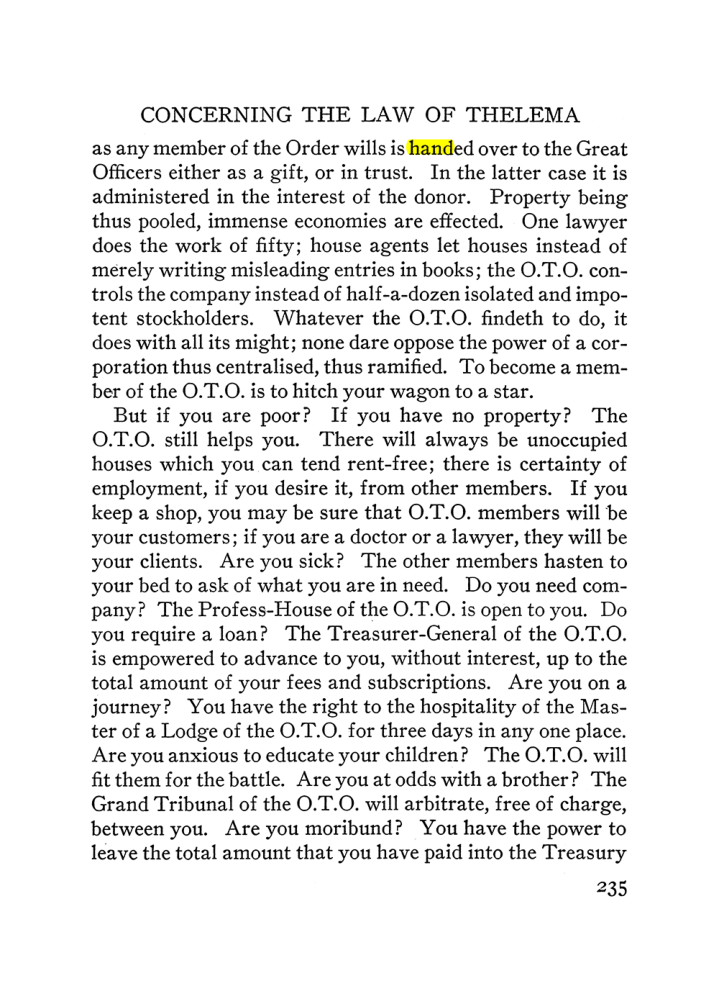 Original scan of The Equinox (Volume III, Number I), PDF page 249