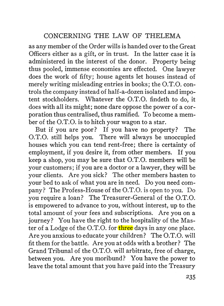 Original scan of The Equinox (Volume III, Number I), PDF page 249