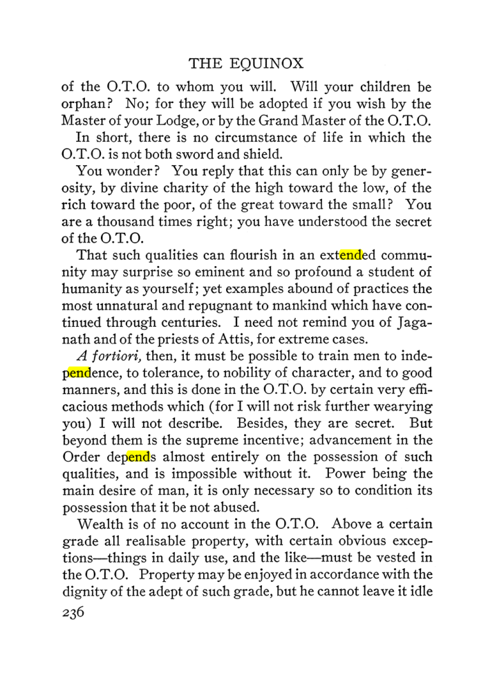 Original scan of The Equinox (Volume III, Number I), PDF page 250
