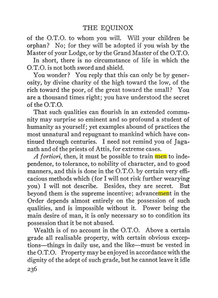 Original scan of The Equinox (Volume III, Number I), PDF page 250