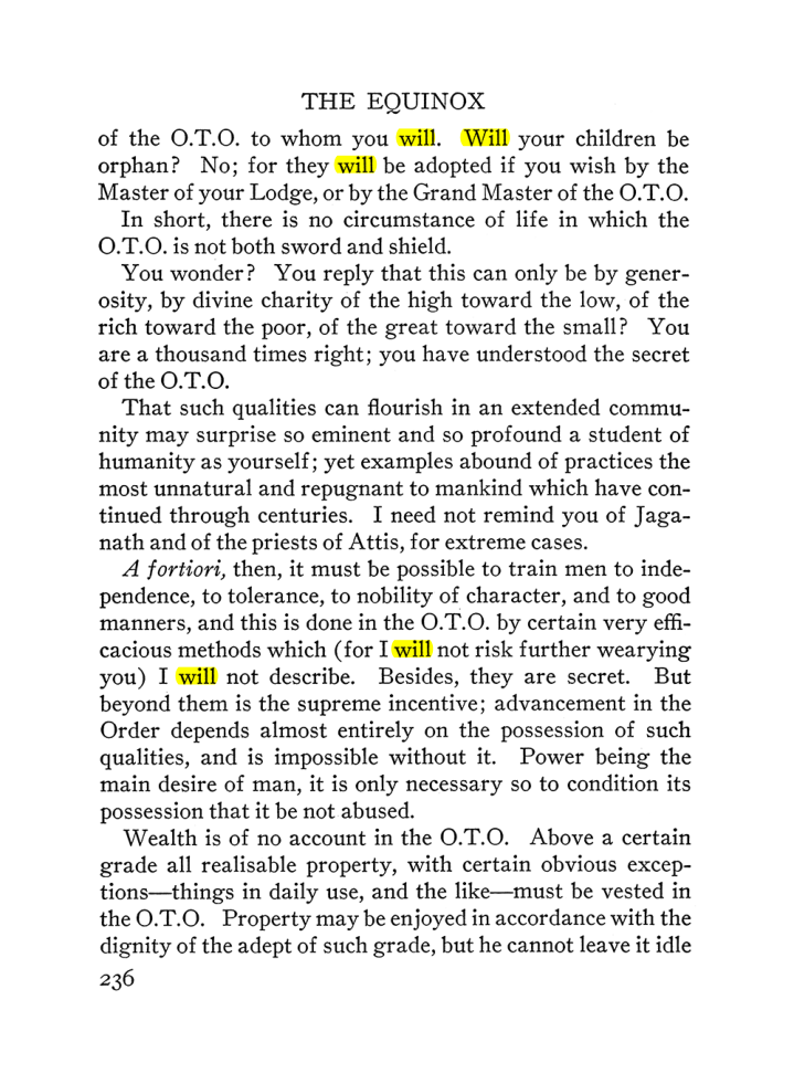 Original scan of The Equinox (Volume III, Number I), PDF page 250