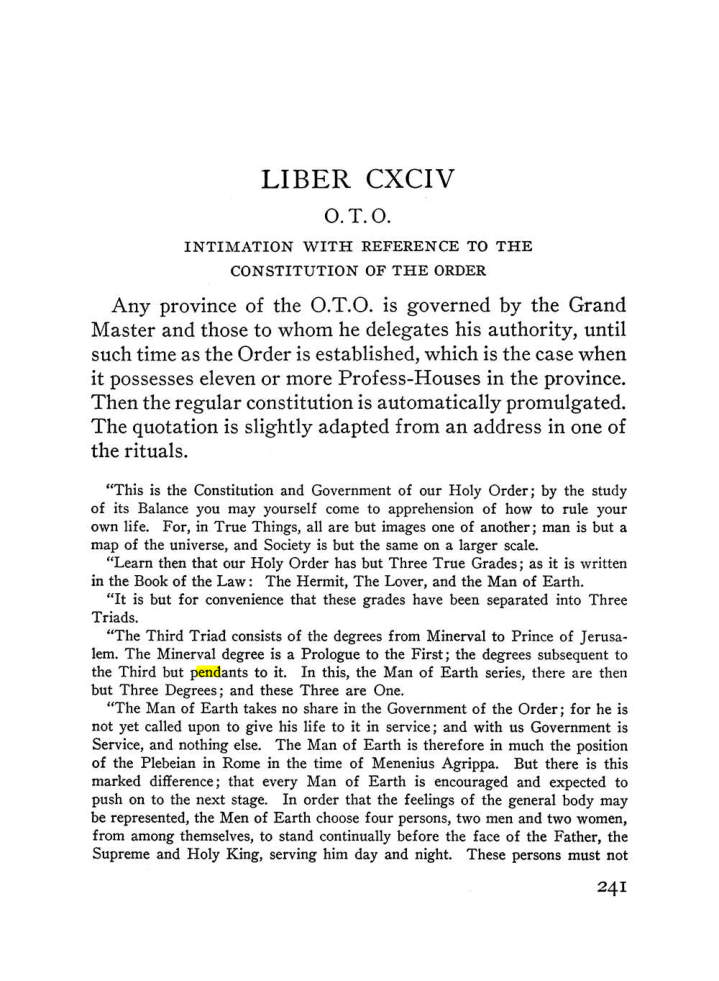 Original scan of The Equinox (Volume III, Number I), PDF page 255