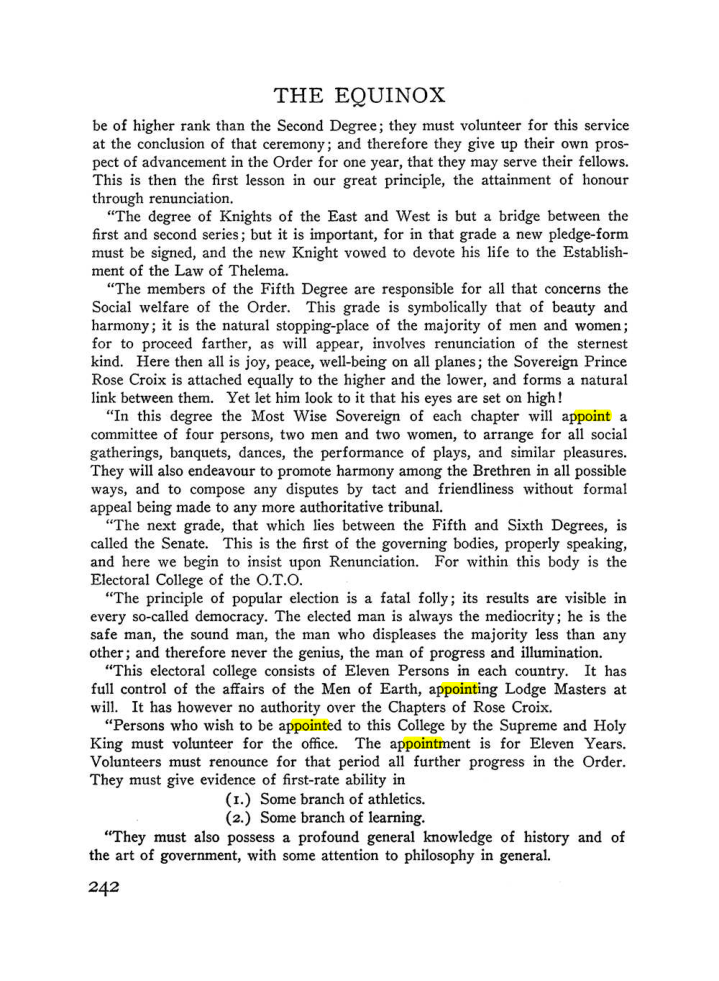 Original scan of The Equinox (Volume III, Number I), PDF page 256