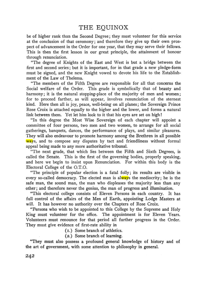 Original scan of The Equinox (Volume III, Number I), PDF page 256