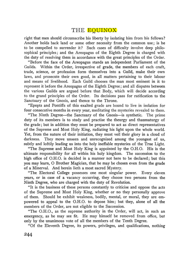 Original scan of The Equinox (Volume III, Number I), PDF page 258