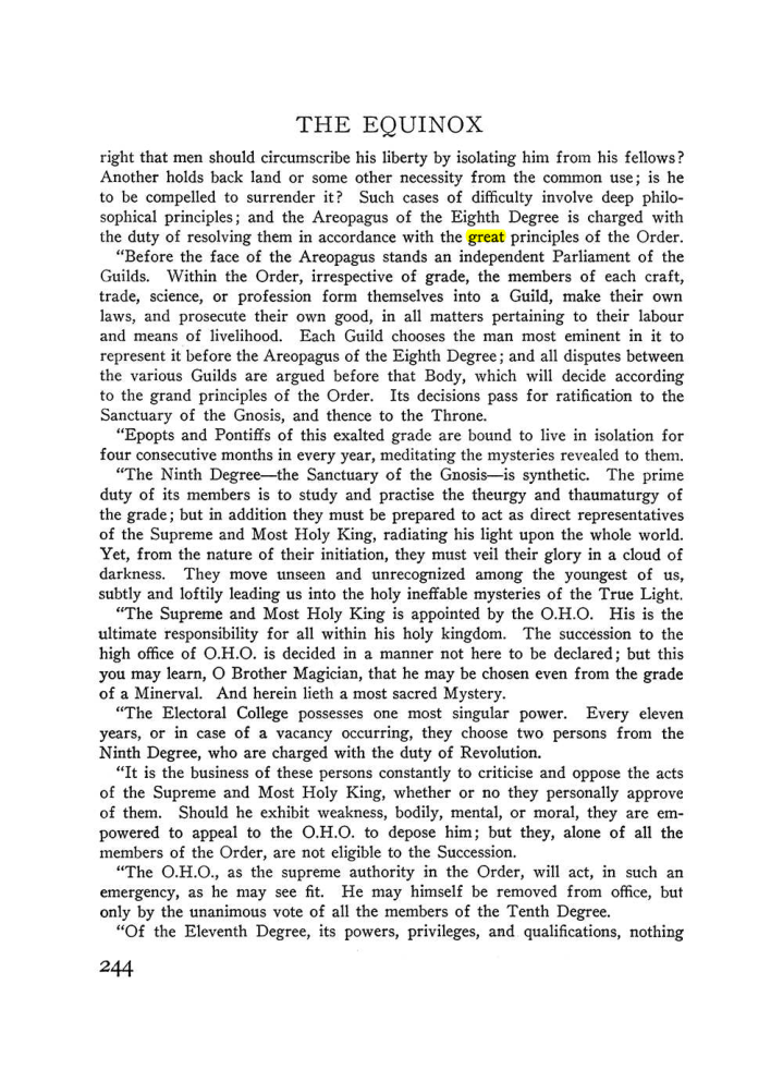 Original scan of The Equinox (Volume III, Number I), PDF page 258