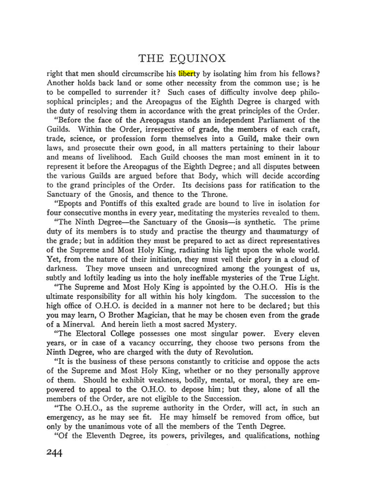 Original scan of The Equinox (Volume III, Number I), PDF page 258