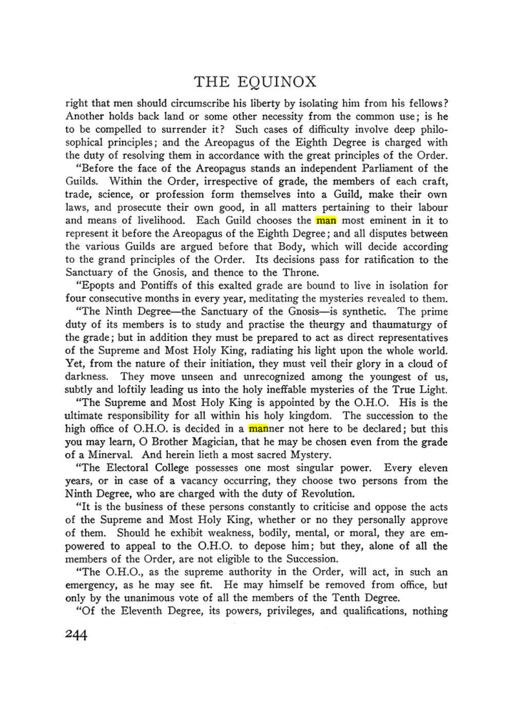Original scan of The Equinox (Volume III, Number I), PDF page 258