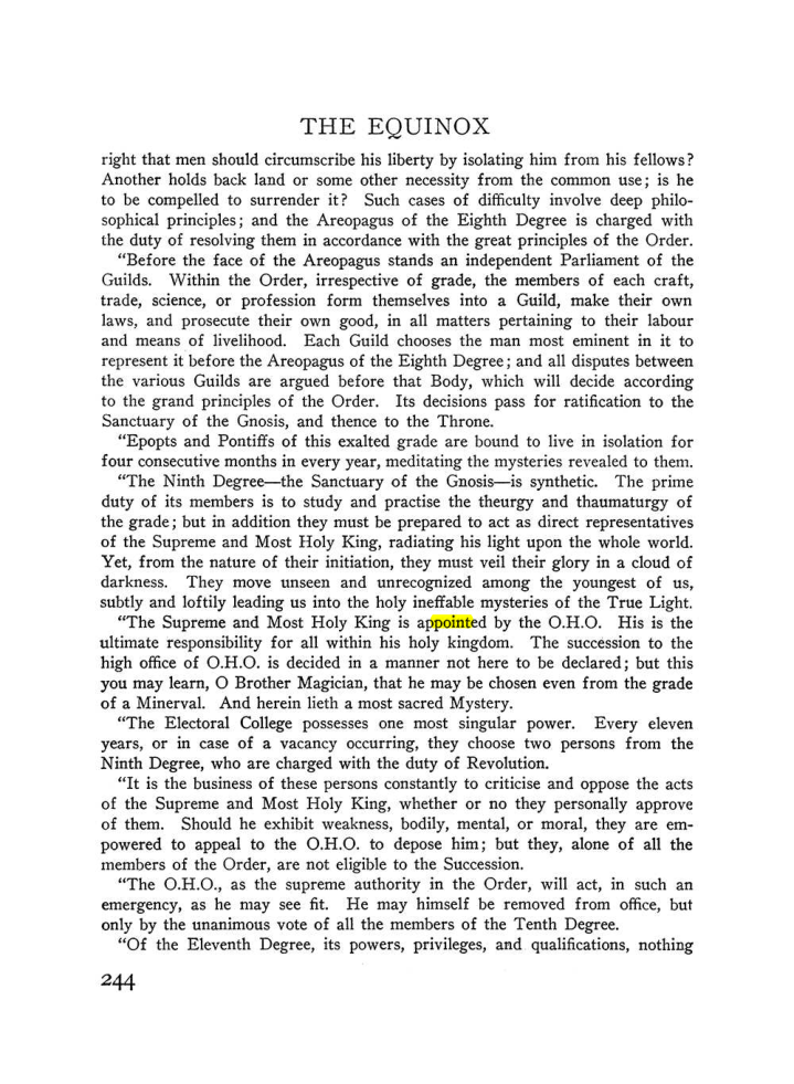 Original scan of The Equinox (Volume III, Number I), PDF page 258