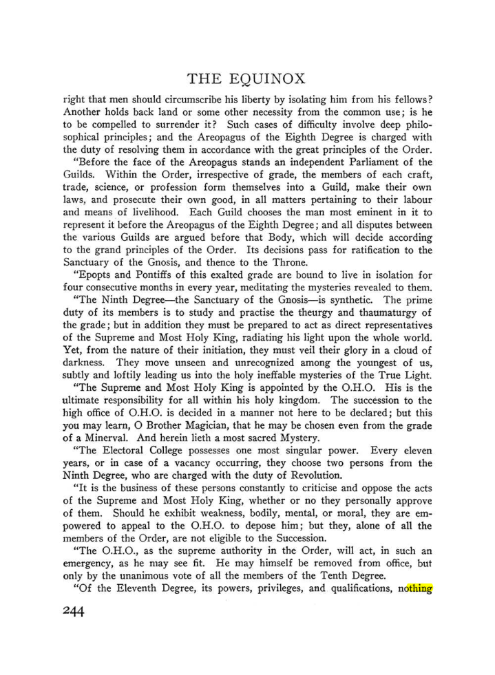 Original scan of The Equinox (Volume III, Number I), PDF page 258