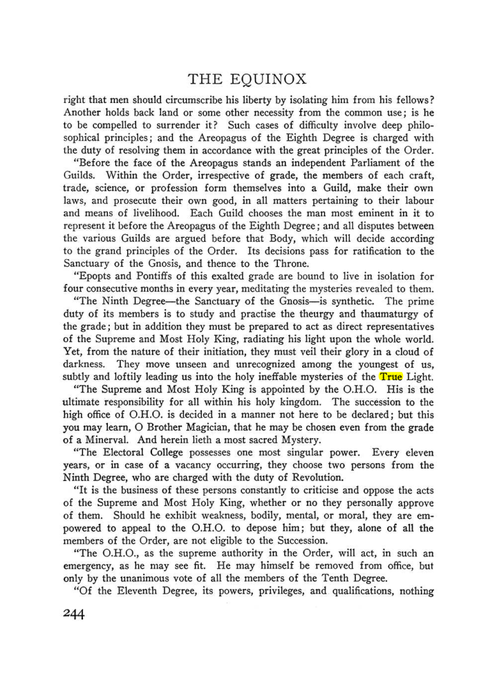 Original scan of The Equinox (Volume III, Number I), PDF page 258