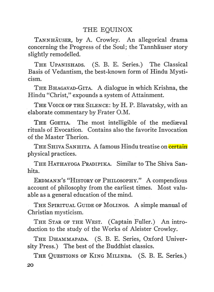 Original scan of The Equinox (Volume III, Number I), PDF page 26