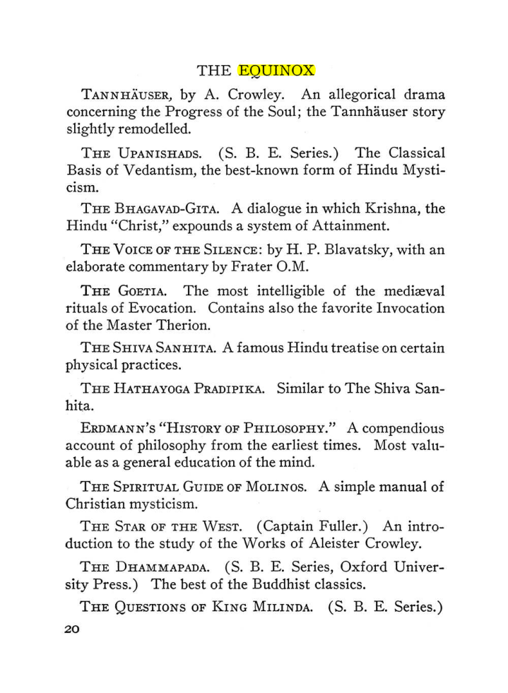 Original scan of The Equinox (Volume III, Number I), PDF page 26