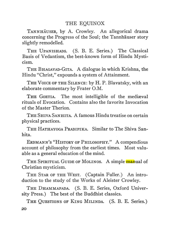 Original scan of The Equinox (Volume III, Number I), PDF page 26