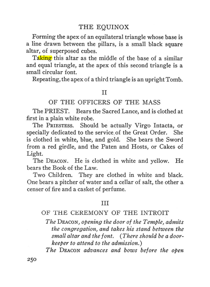 Original scan of The Equinox (Volume III, Number I), PDF page 264