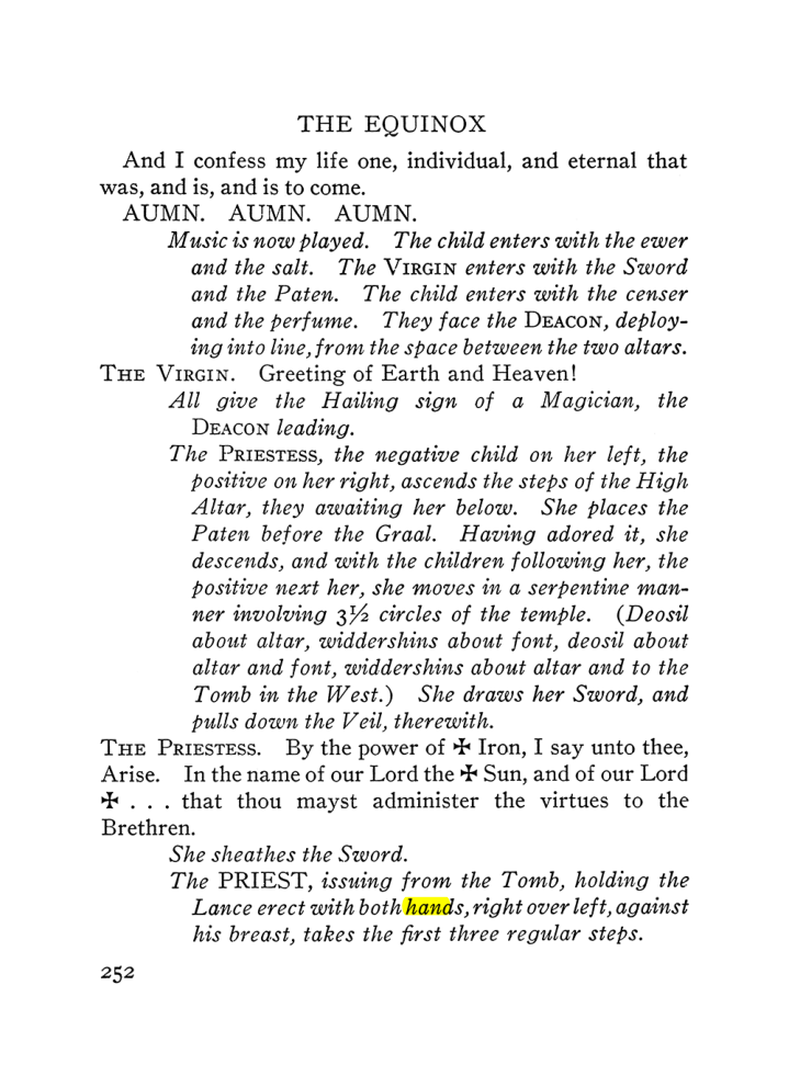 Original scan of The Equinox (Volume III, Number I), PDF page 266