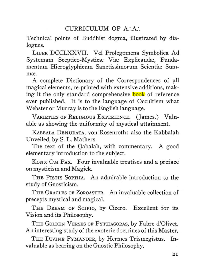 Original scan of The Equinox (Volume III, Number I), PDF page 27
