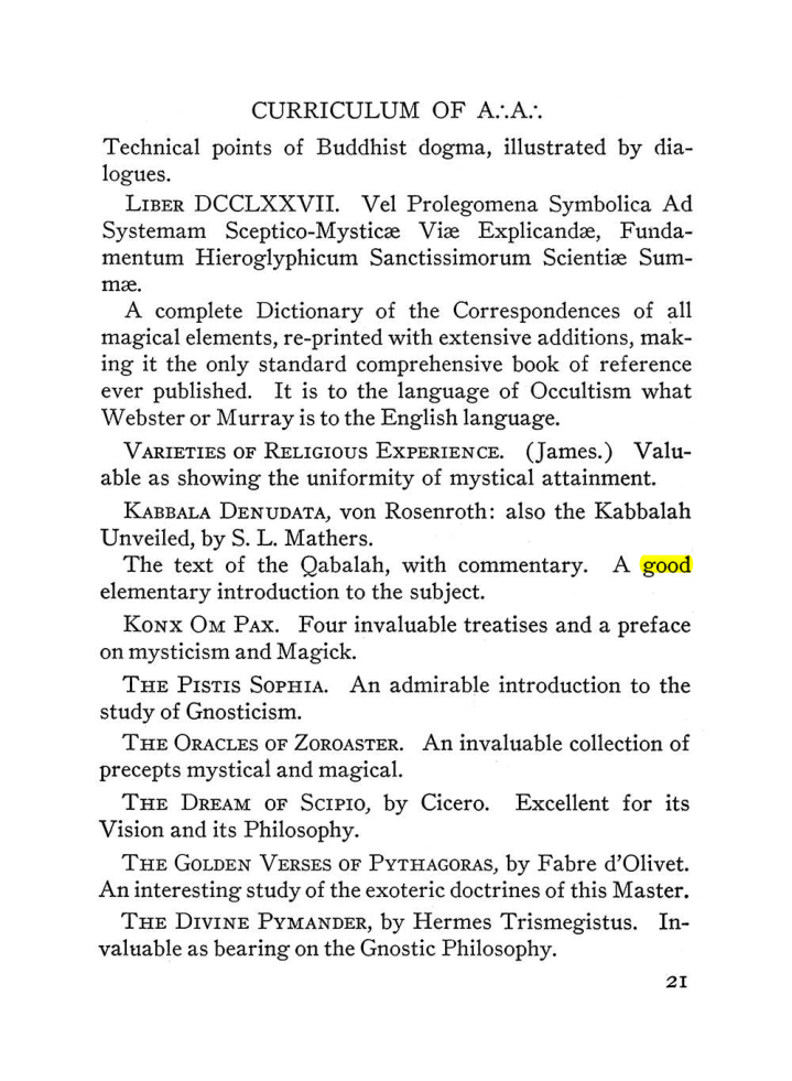Original scan of The Equinox (Volume III, Number I), PDF page 27