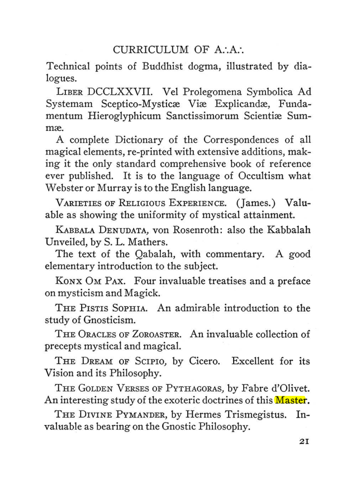 Original scan of The Equinox (Volume III, Number I), PDF page 27