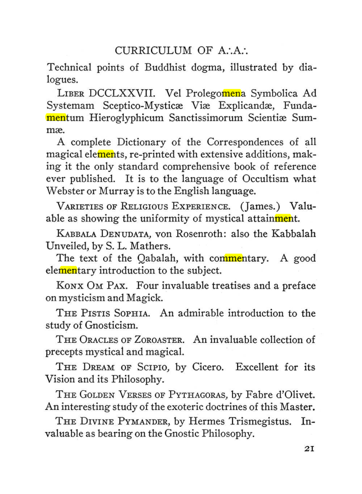 Original scan of The Equinox (Volume III, Number I), PDF page 27
