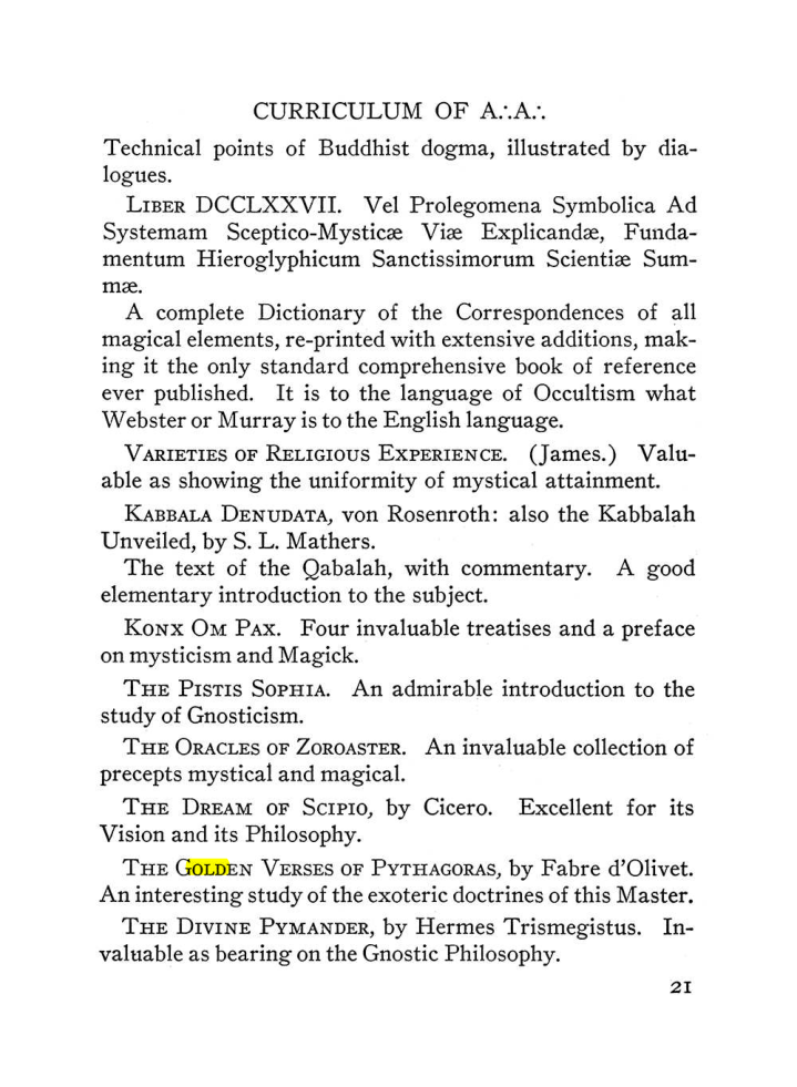 Original scan of The Equinox (Volume III, Number I), PDF page 27