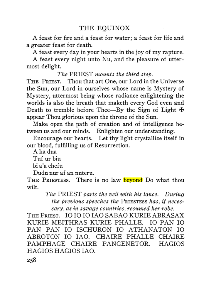 Original scan of The Equinox (Volume III, Number I), PDF page 272
