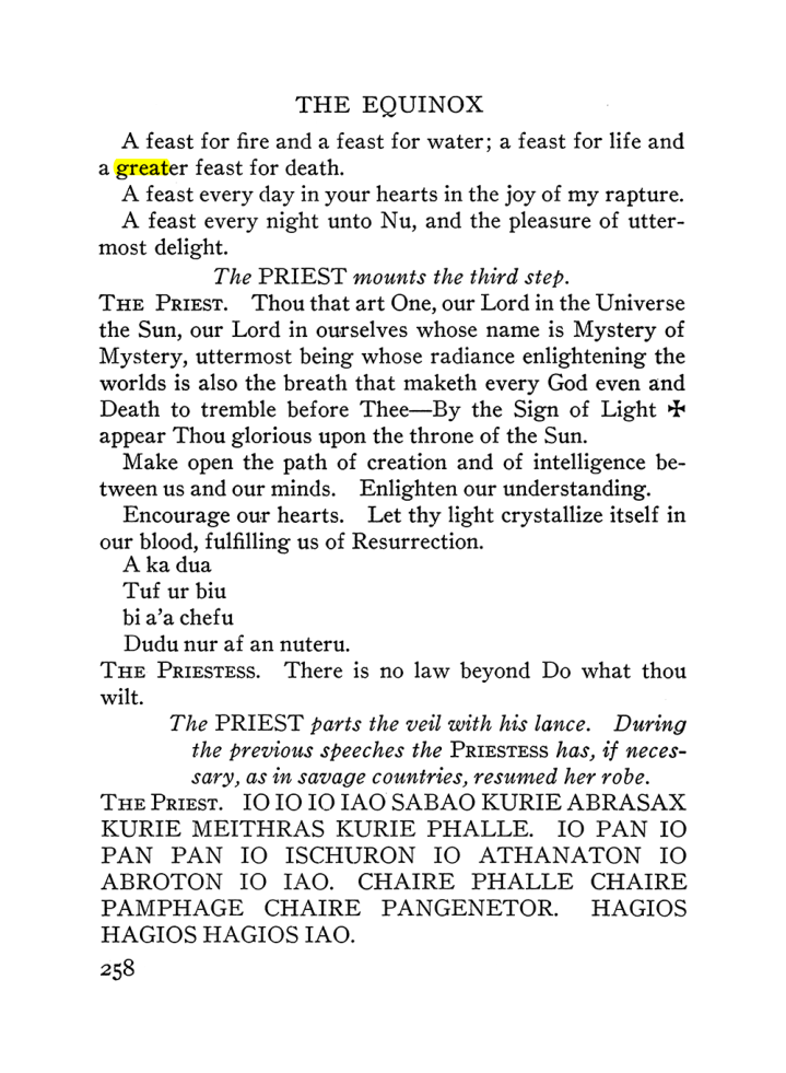 Original scan of The Equinox (Volume III, Number I), PDF page 272