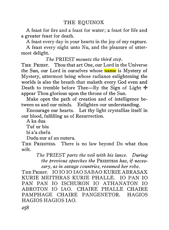 Original scan of The Equinox (Volume III, Number I), PDF page 272