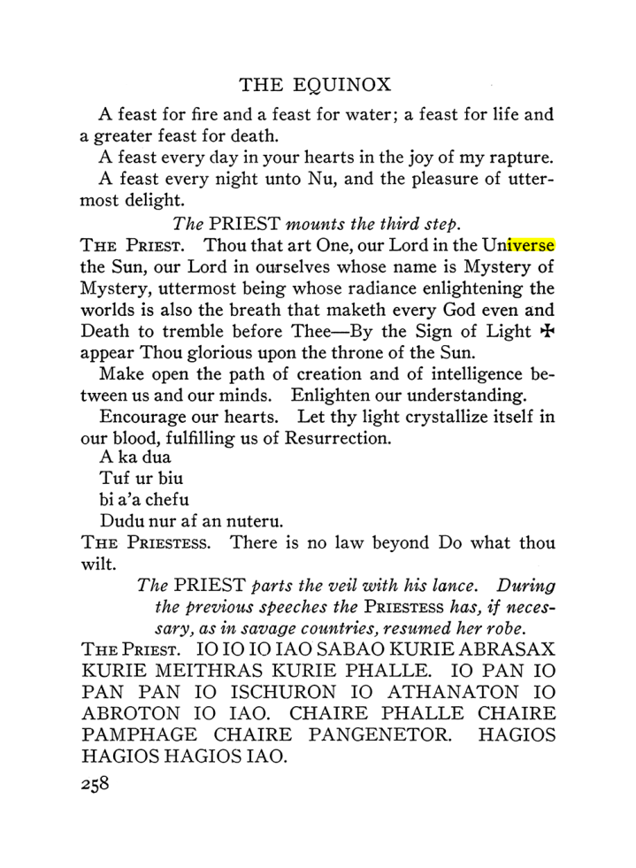 Original scan of The Equinox (Volume III, Number I), PDF page 272