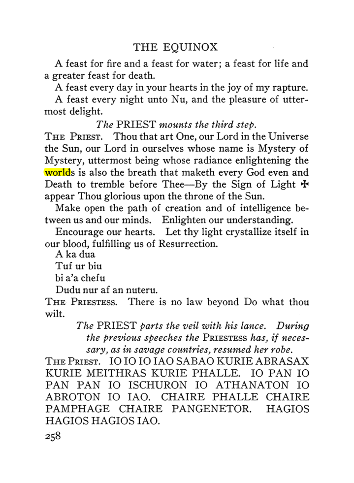 Original scan of The Equinox (Volume III, Number I), PDF page 272
