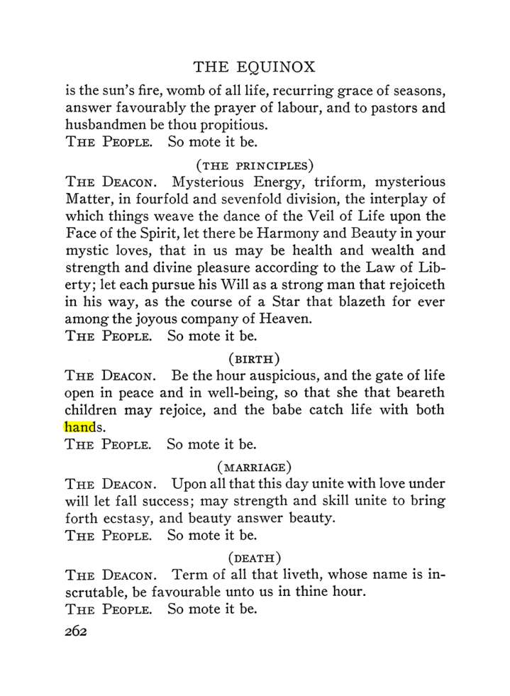 Original scan of The Equinox (Volume III, Number I), PDF page 276