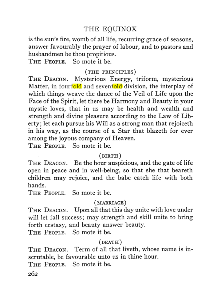 Original scan of The Equinox (Volume III, Number I), PDF page 276