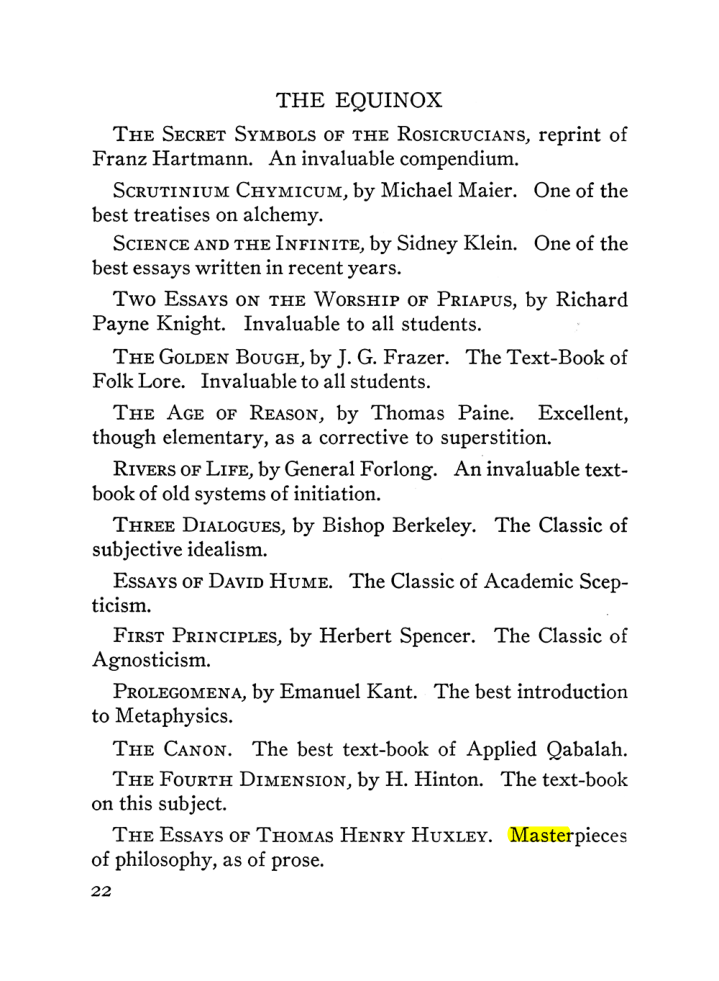 Original scan of The Equinox (Volume III, Number I), PDF page 28