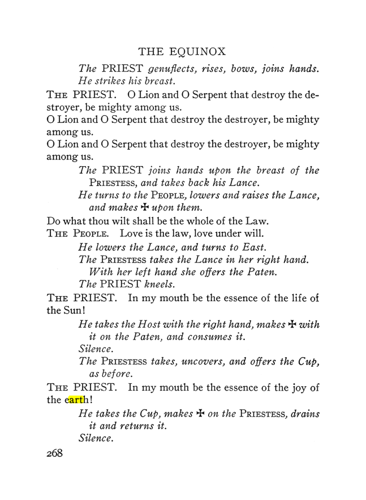 Original scan of The Equinox (Volume III, Number I), PDF page 282