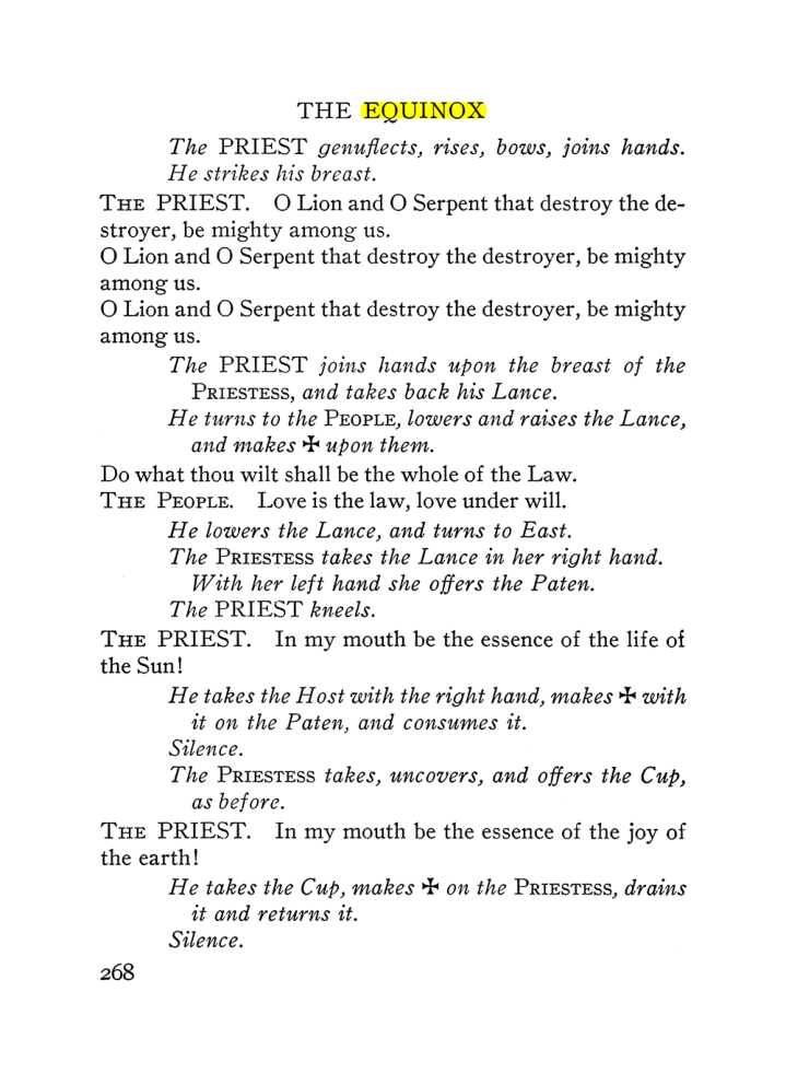 Original scan of The Equinox (Volume III, Number I), PDF page 282