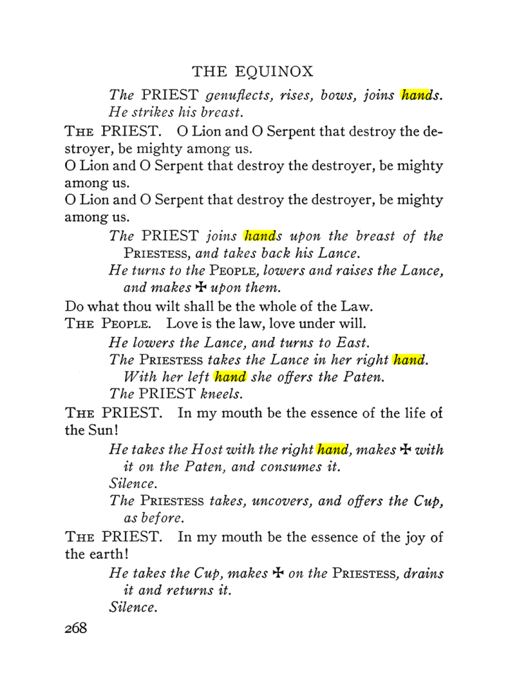 Original scan of The Equinox (Volume III, Number I), PDF page 282