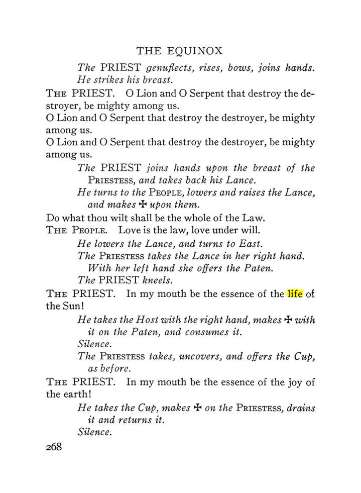 Original scan of The Equinox (Volume III, Number I), PDF page 282