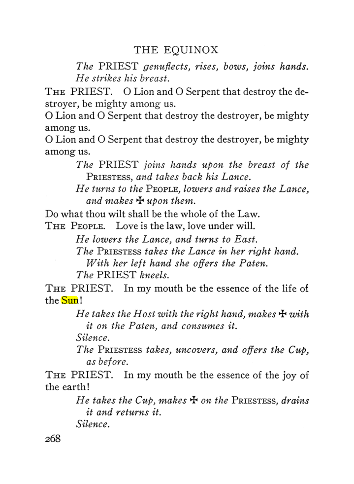 Original scan of The Equinox (Volume III, Number I), PDF page 282