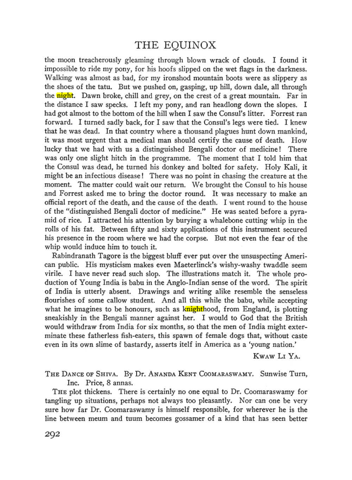 Original scan of The Equinox (Volume III, Number I), PDF page 306