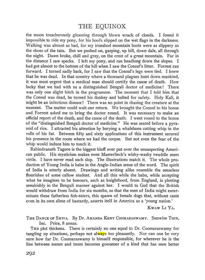 Original scan of The Equinox (Volume III, Number I), PDF page 306