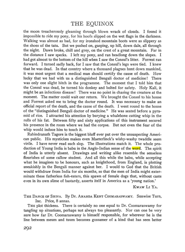 Original scan of The Equinox (Volume III, Number I), PDF page 306