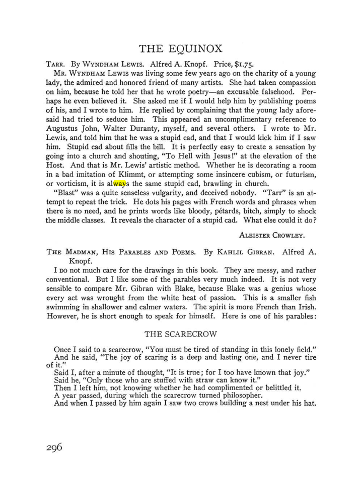 Original scan of The Equinox (Volume III, Number I), PDF page 310
