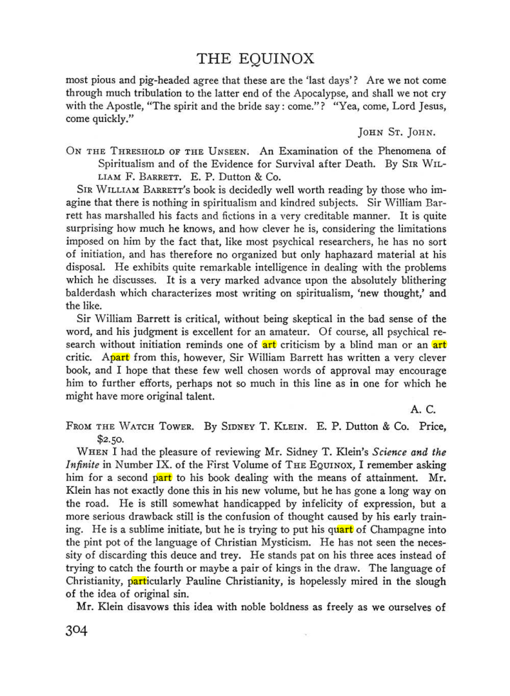 Original scan of The Equinox (Volume III, Number I), PDF page 318