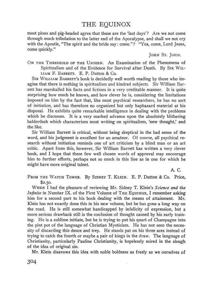 Original scan of The Equinox (Volume III, Number I), PDF page 318